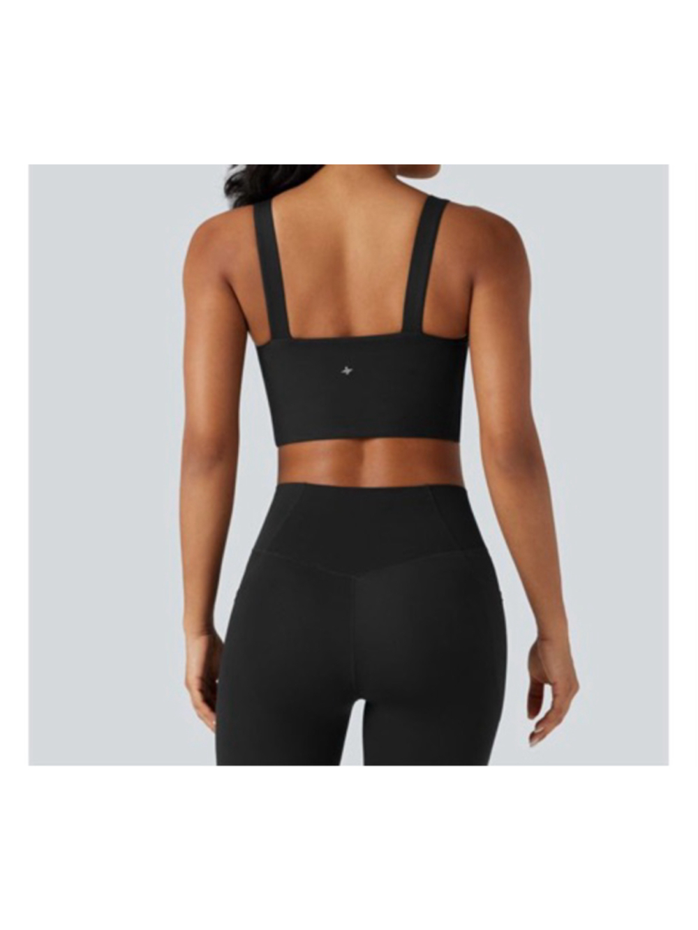 Halara UltraSculpt Light Support Molded Cups Push-Up Yoga Sports Bra Black small - Picture 2 of 9